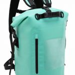 A waterproof backpack.