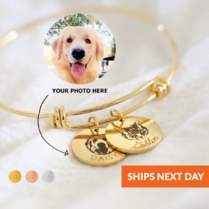 gift for dog lovers pet portrait bracelet